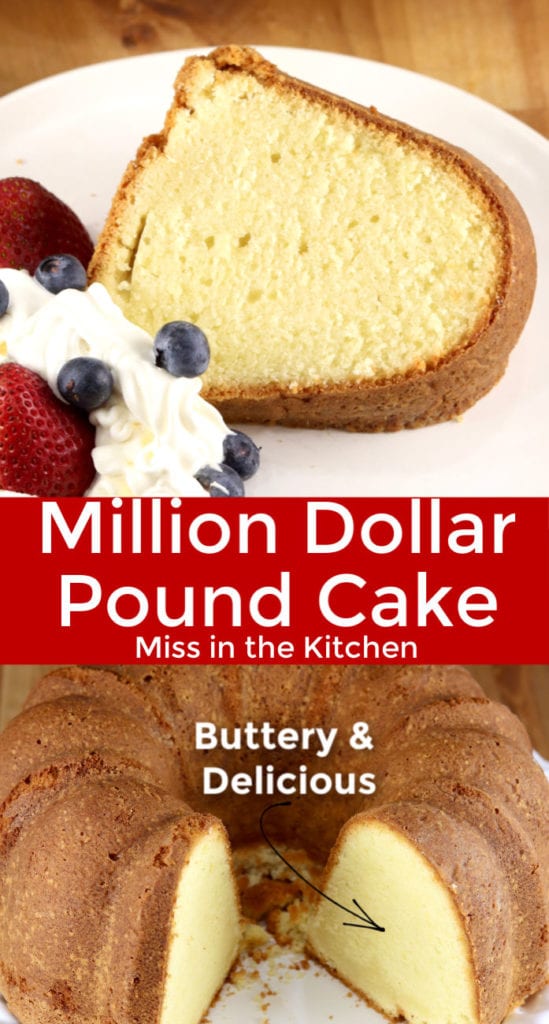 Million Dollar Pound Cake collage