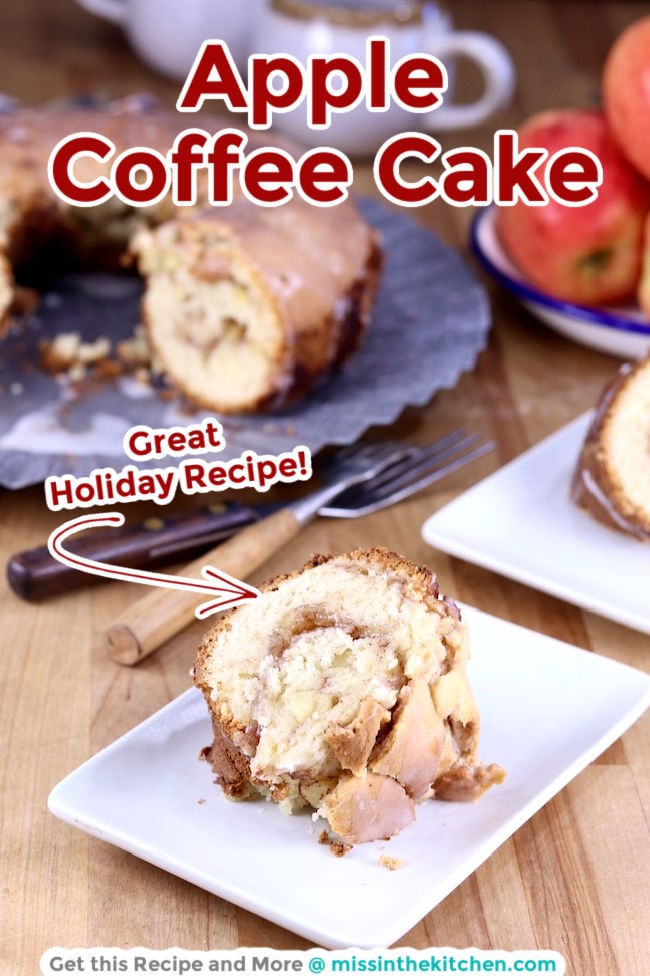 Apple Coffee Cake with text overlay
