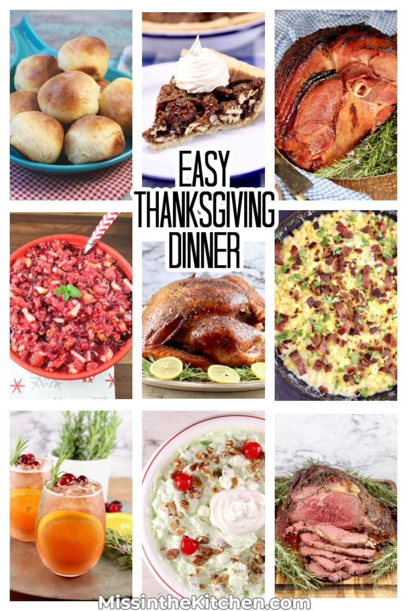 Easy Thanksgiving Dinner Collage