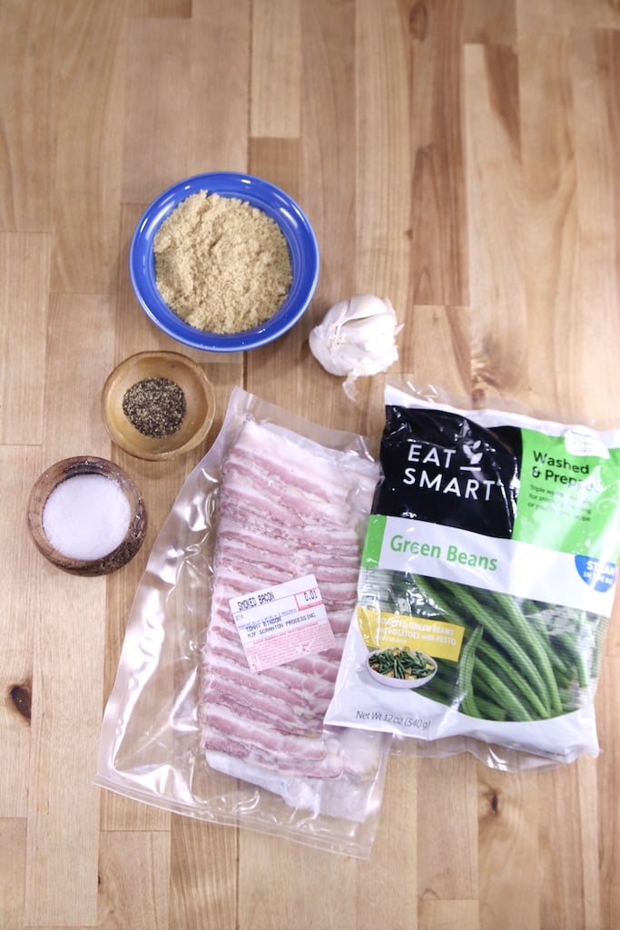 Ingredients for Bacon Green Beans