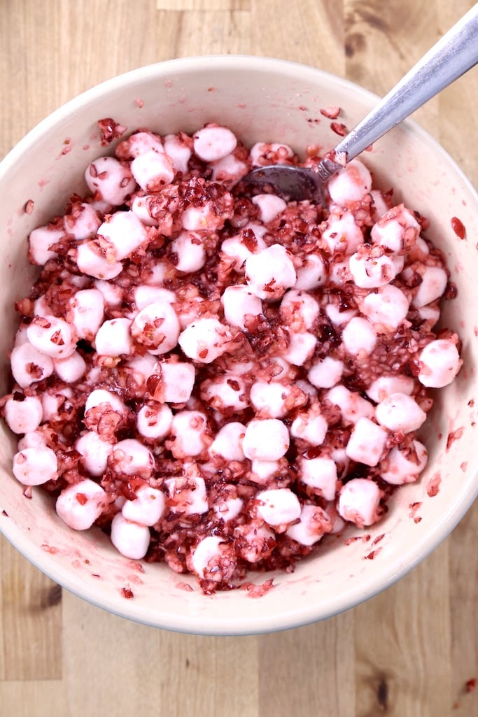 Cranberry Fluff marshmallow mixture
