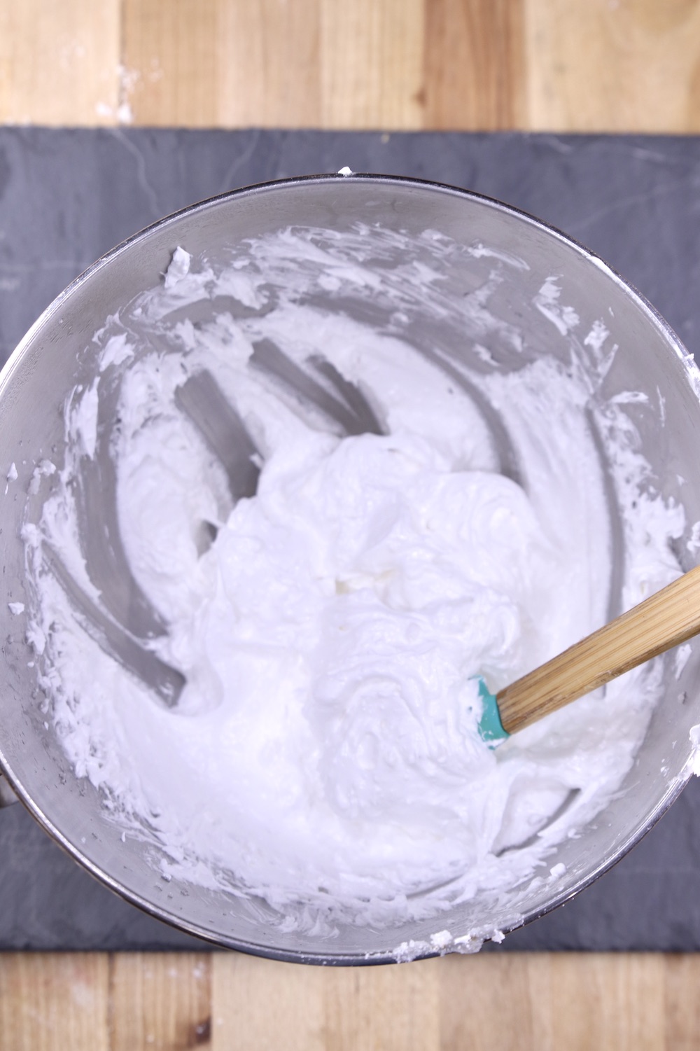 Boiled Sugar Cookie Icing with a spatula