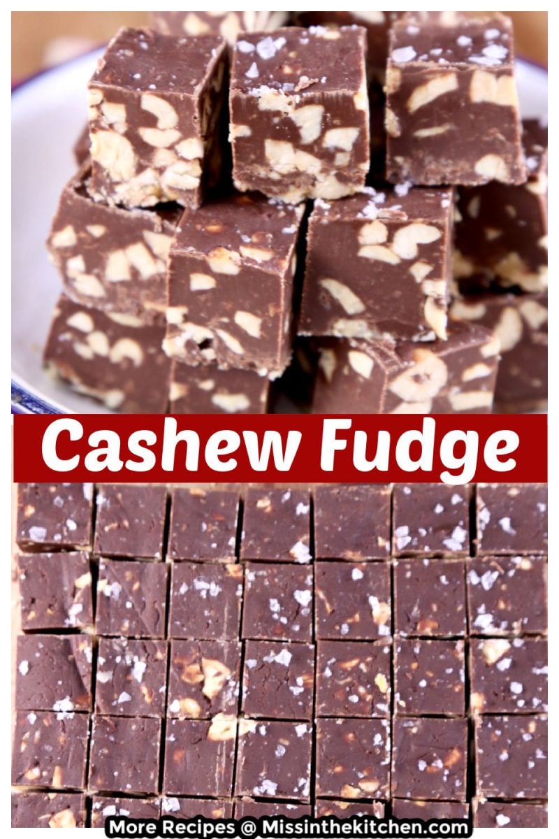 Cashew Fudge collage