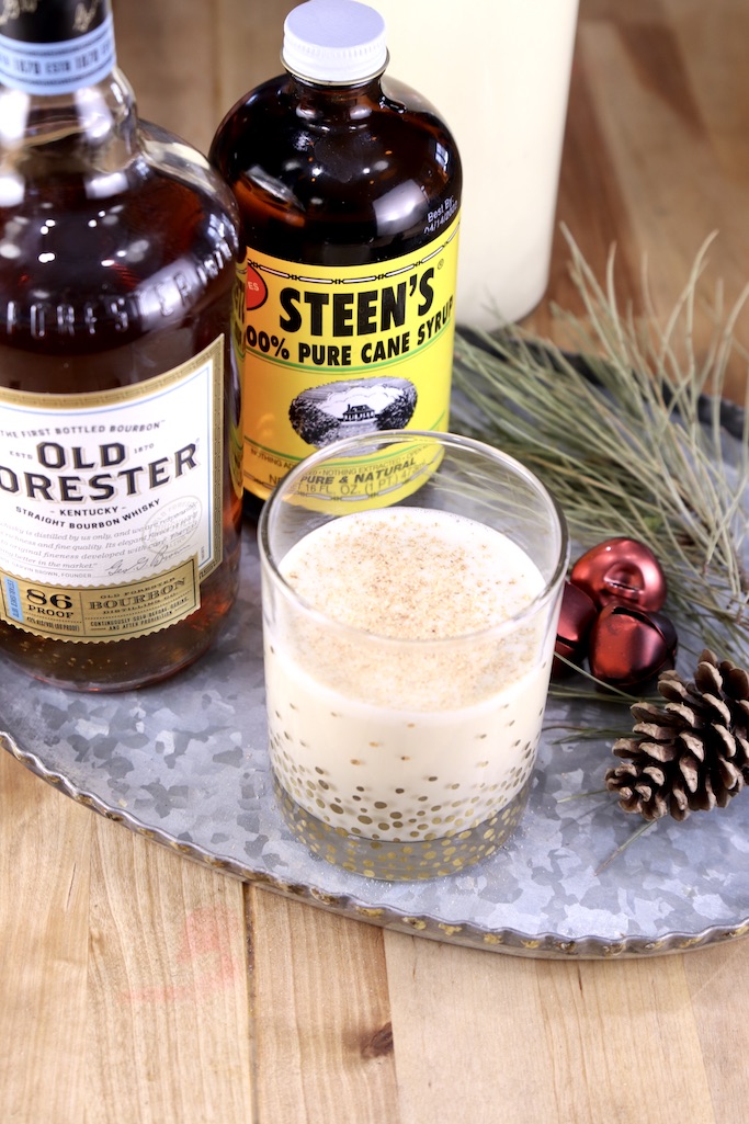Spiked Eggnog with Old Forester Bourbon & Steen's Pure Cane Syrup