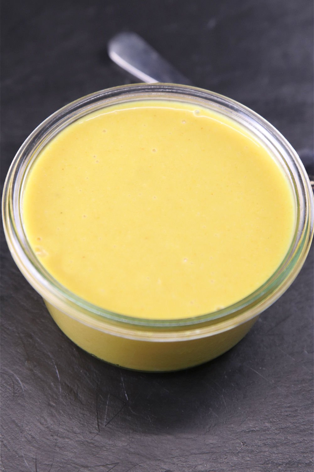 Bowl of honey mustard sauce