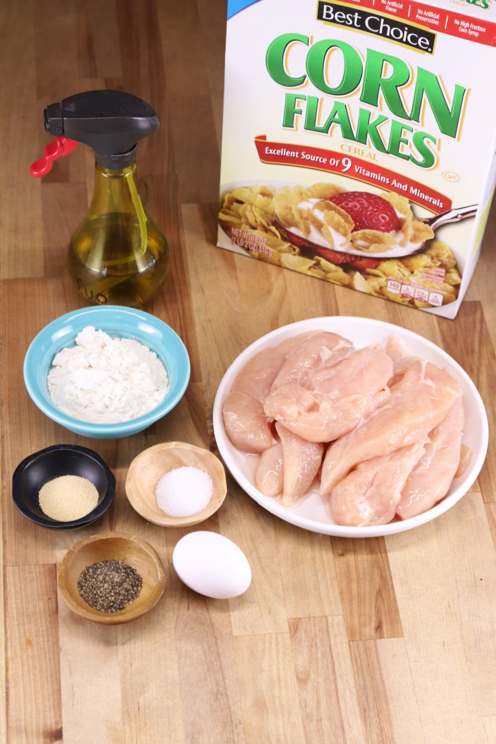 ingredients for cornflake chicken recipe