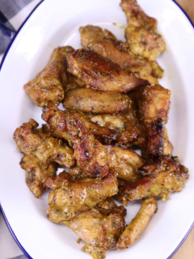 Mustard BBQ Chicken Wings Recipe