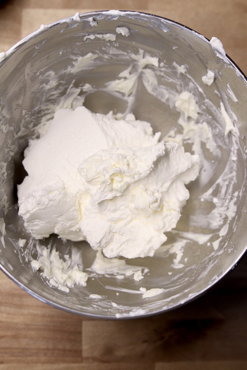 bowl with whipped cream 