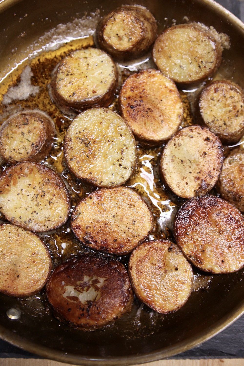 Golden Brown Butter Fried Potatoes
