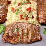 Asian Marinated Pork Chops with Rice Pilaf
