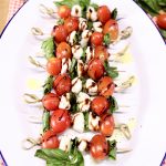 Caprese Appetizers on a platter