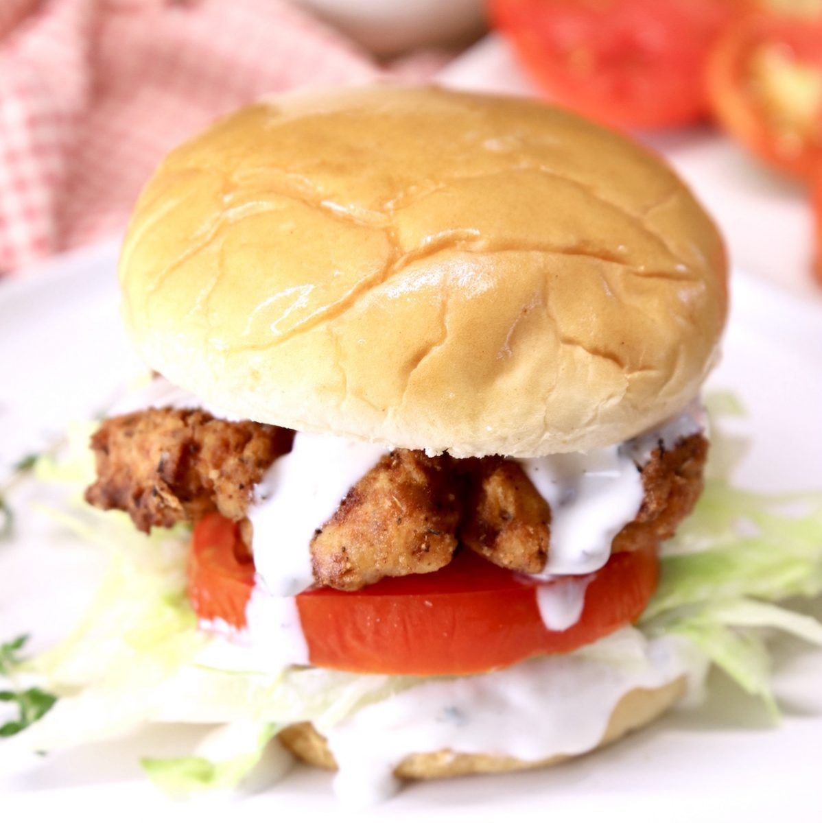 Crispy Chicken Sandwich - Miss in the Kitchen