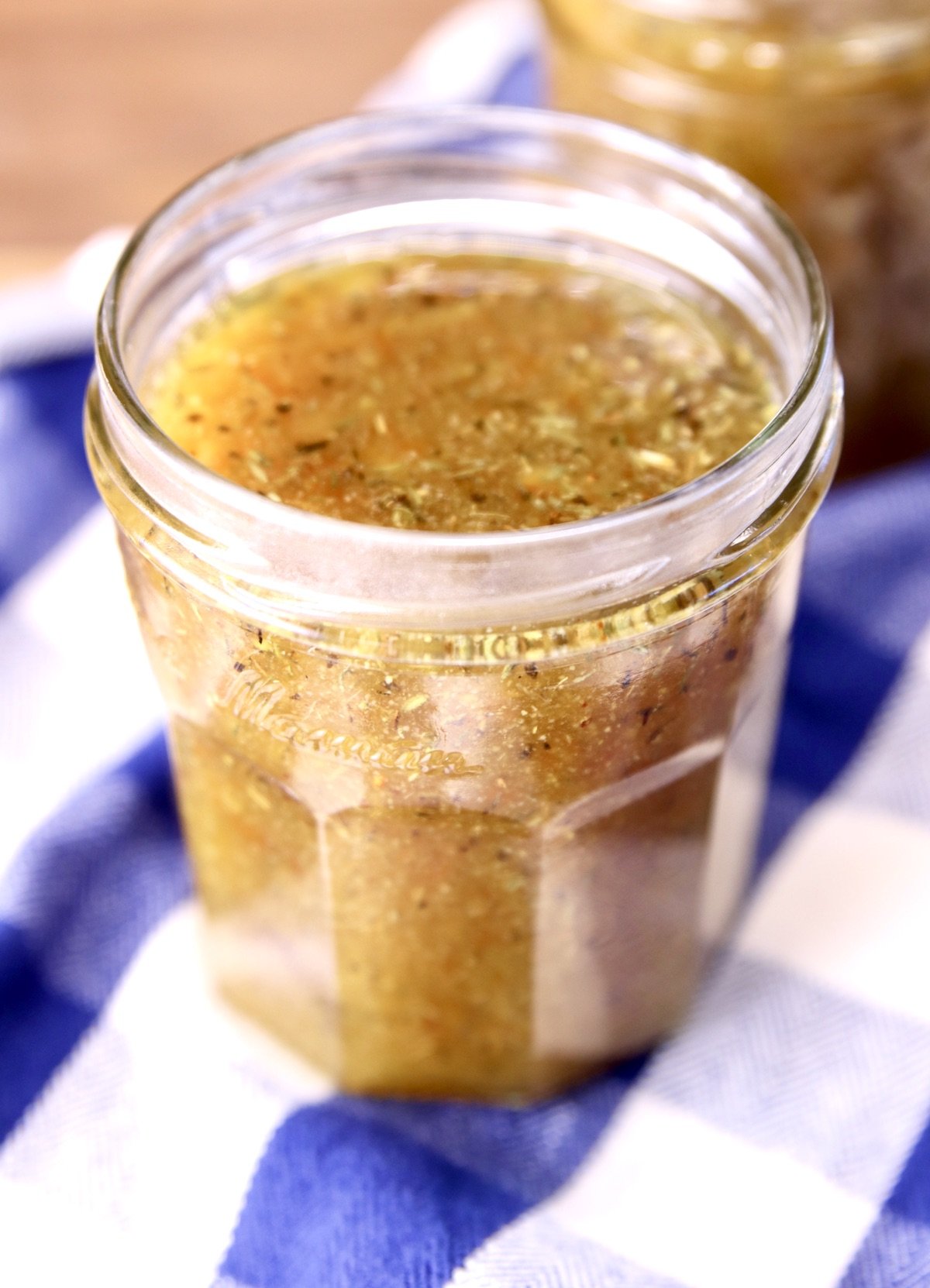 orange marmalade sauce in a jar