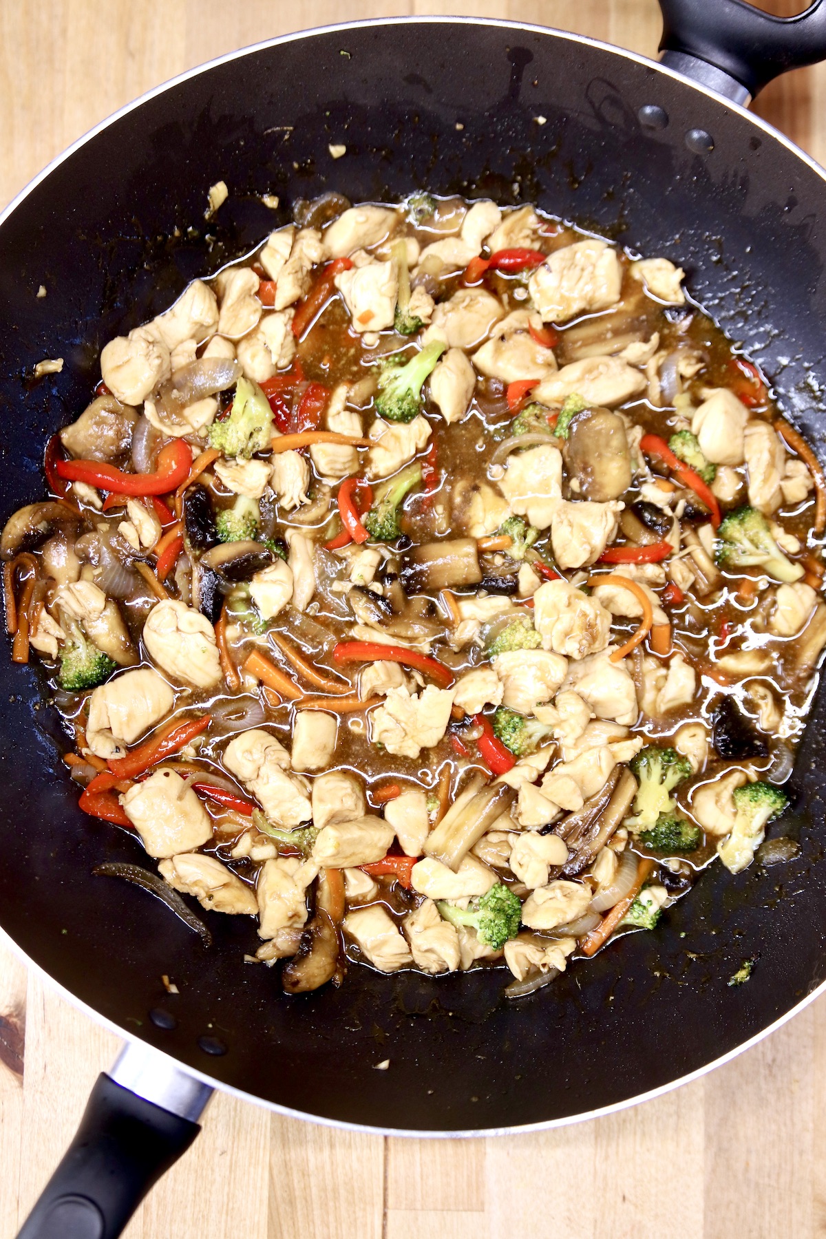chicken and vegetable stir fry