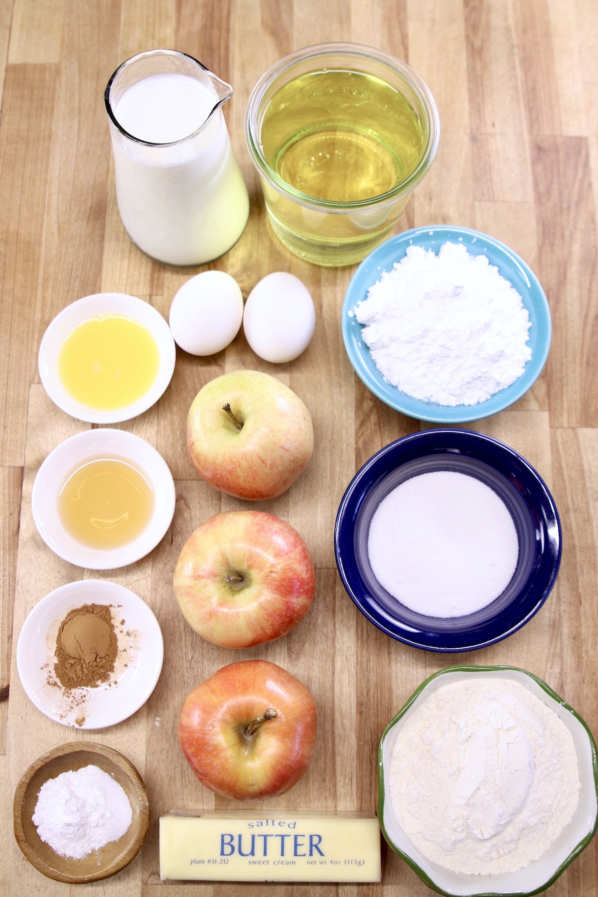 Ingredients for Apple Fritters