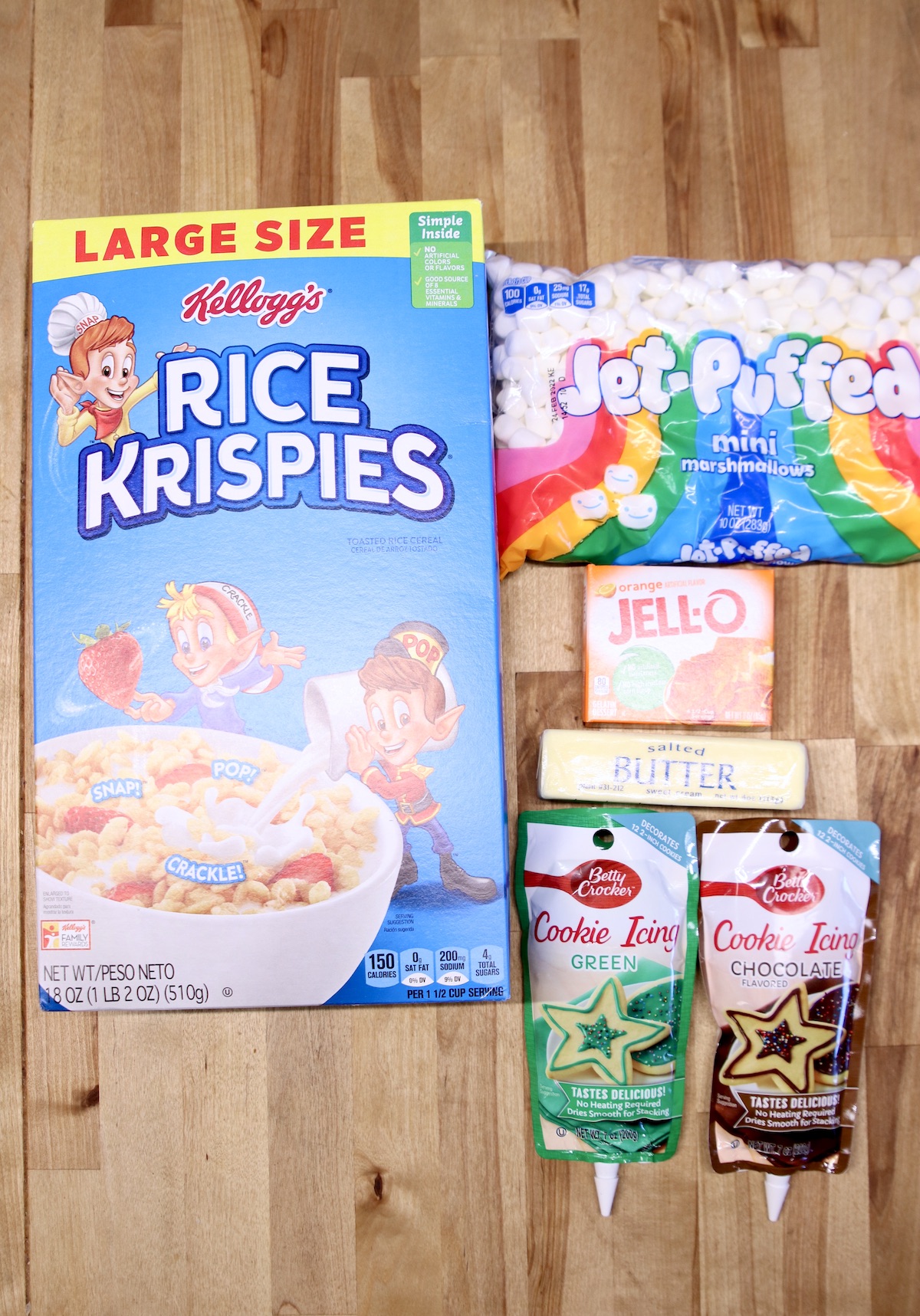 ingredients for pumpkin rice krispies treats