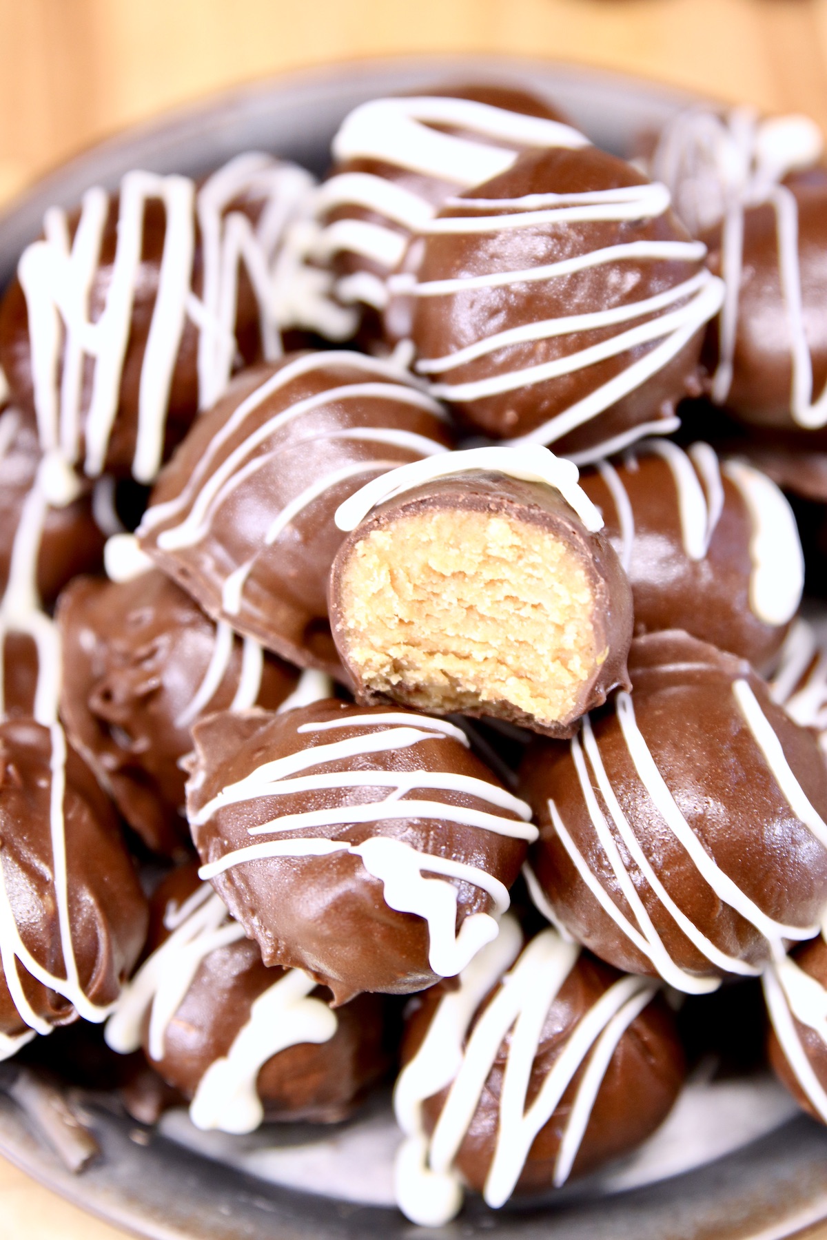 Peanut Butter Truffles with chocolate coating