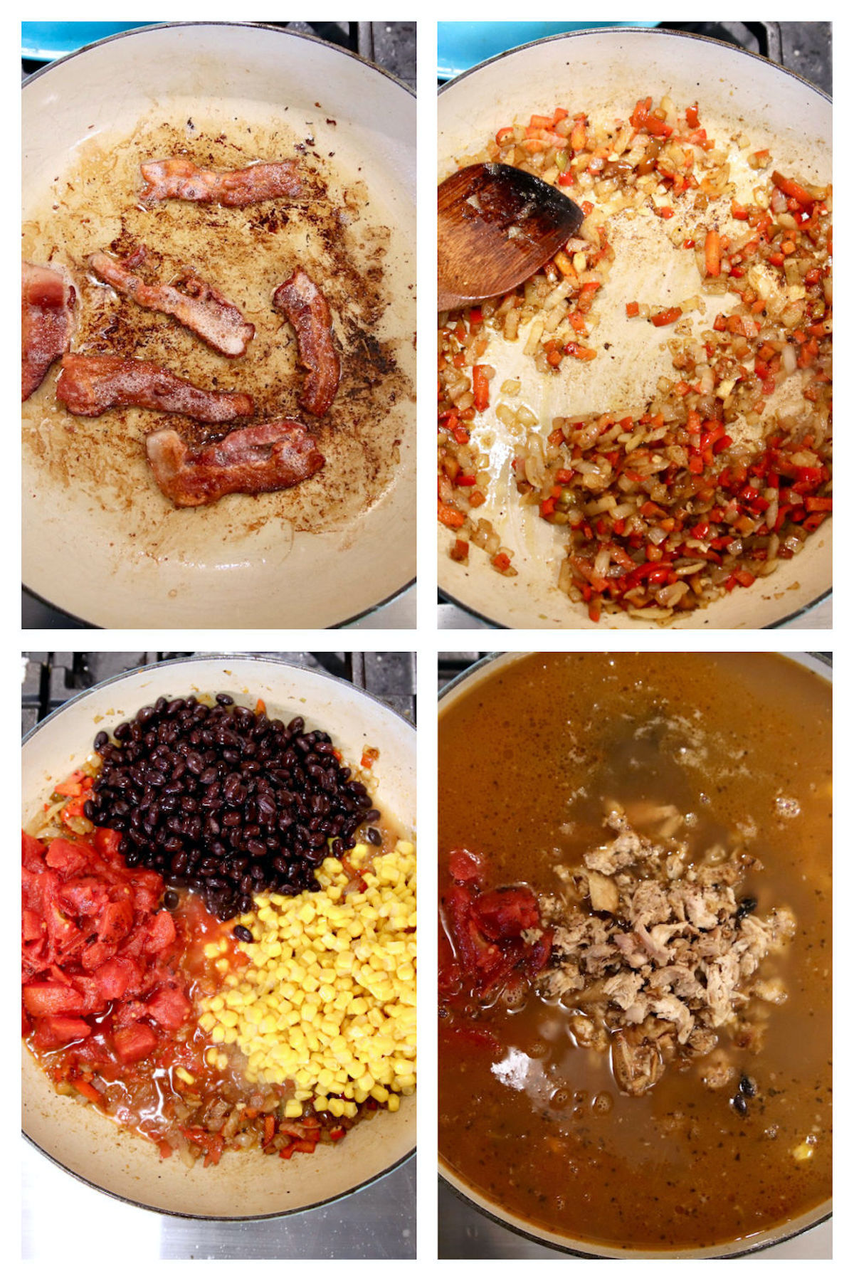 collage making tortilla soup