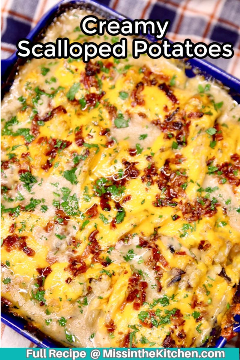 casserole with potatoes, cheese and bacon