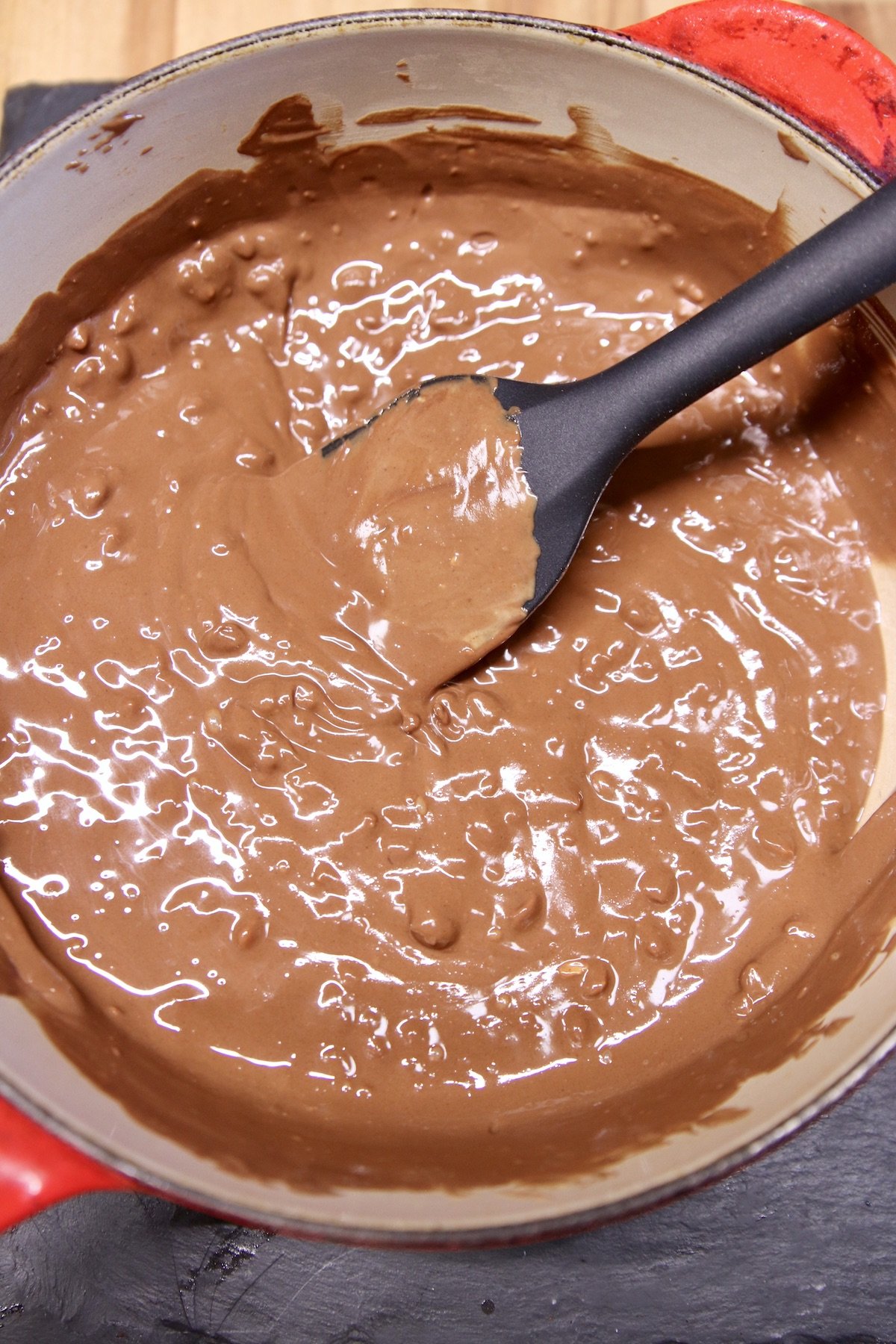 melted chocolate peanut butter