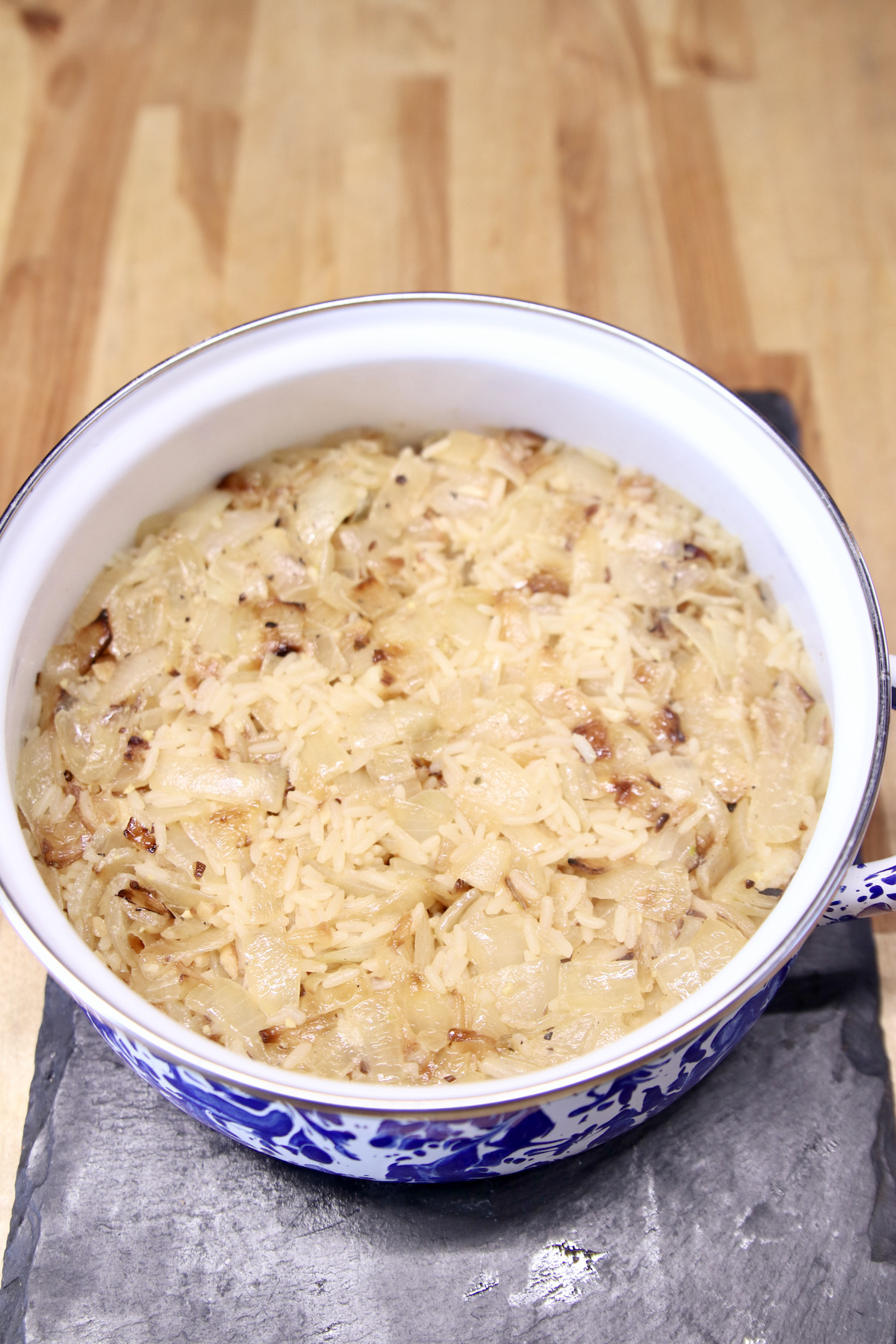 rice pilaf with onions