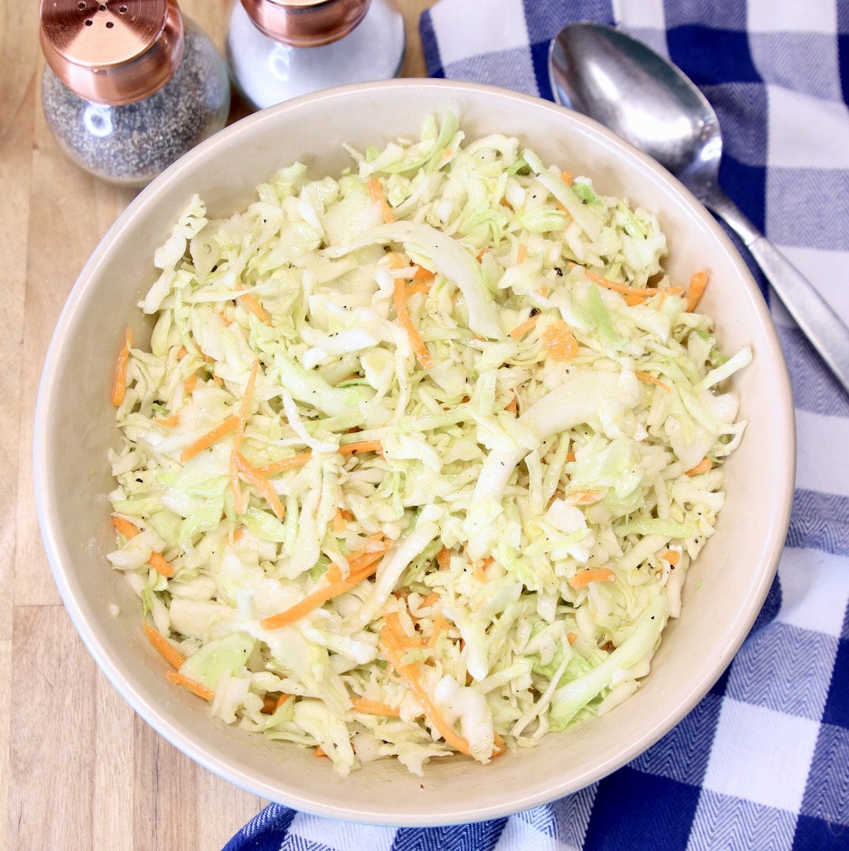 Bowl with coleslaw