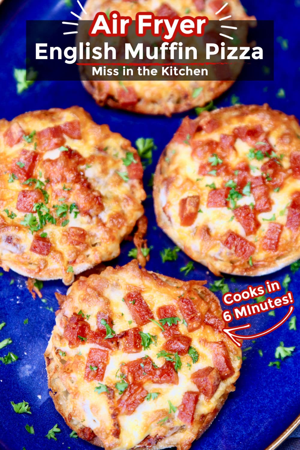 Air Fryer English Muffin Pizzas Miss in the Kitchen