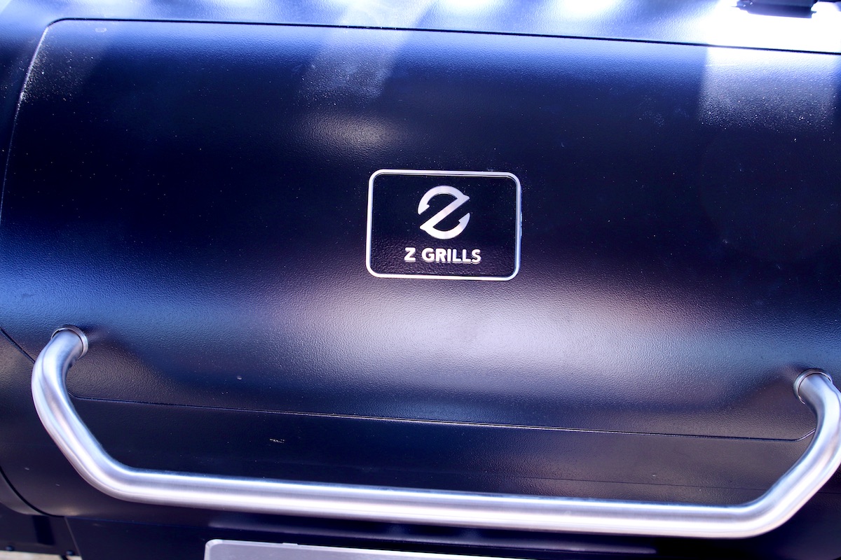 Closeup of Z Grills pellet grill.