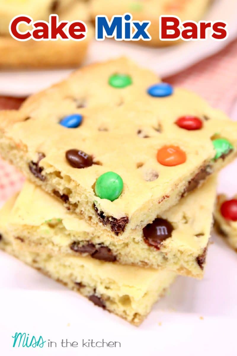 Cake Mix Bars - Miss in the Kitchen