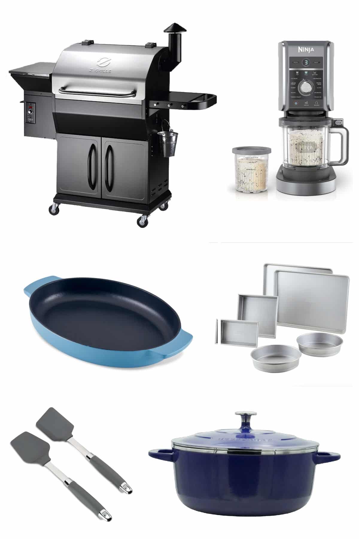 Collage of gift ideas for cooks.