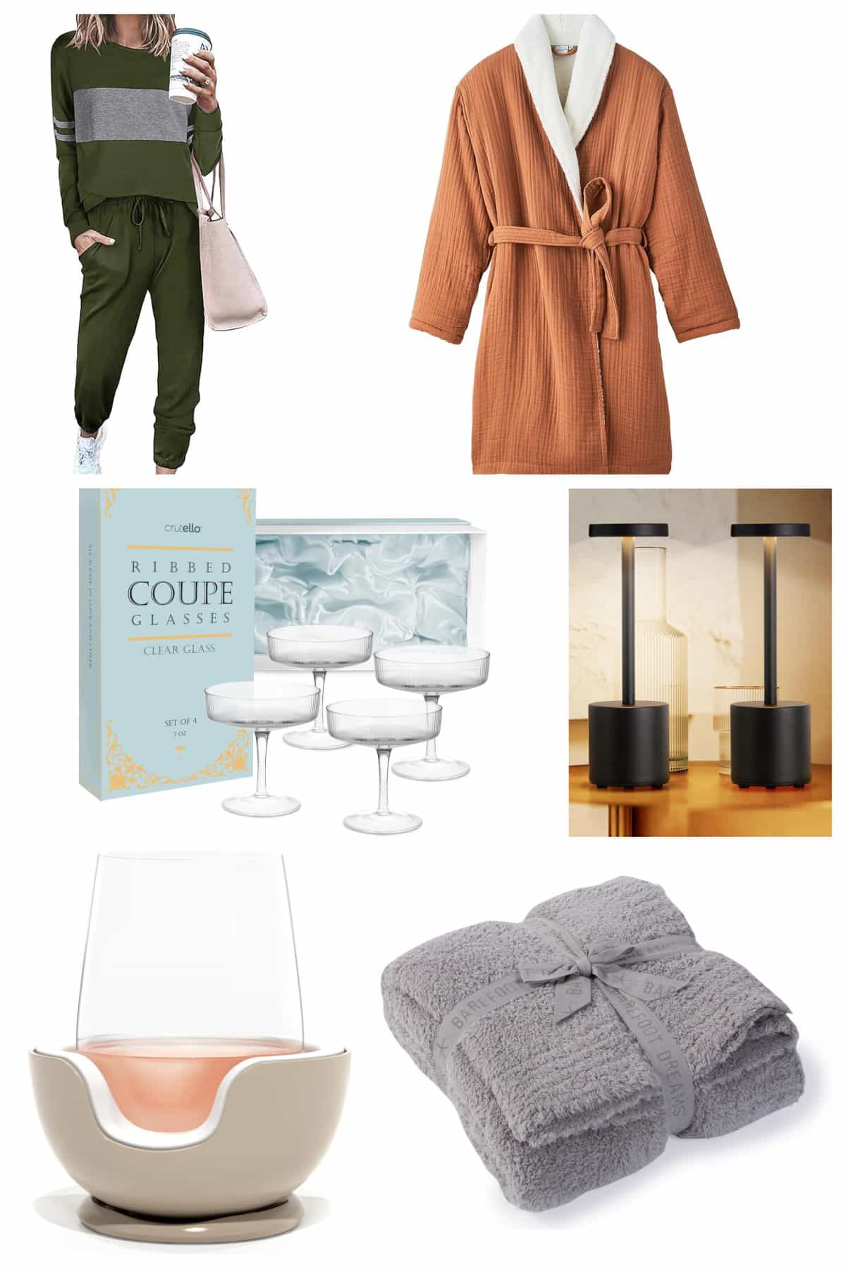 Collage: gift ideas for women Holiday 2023.