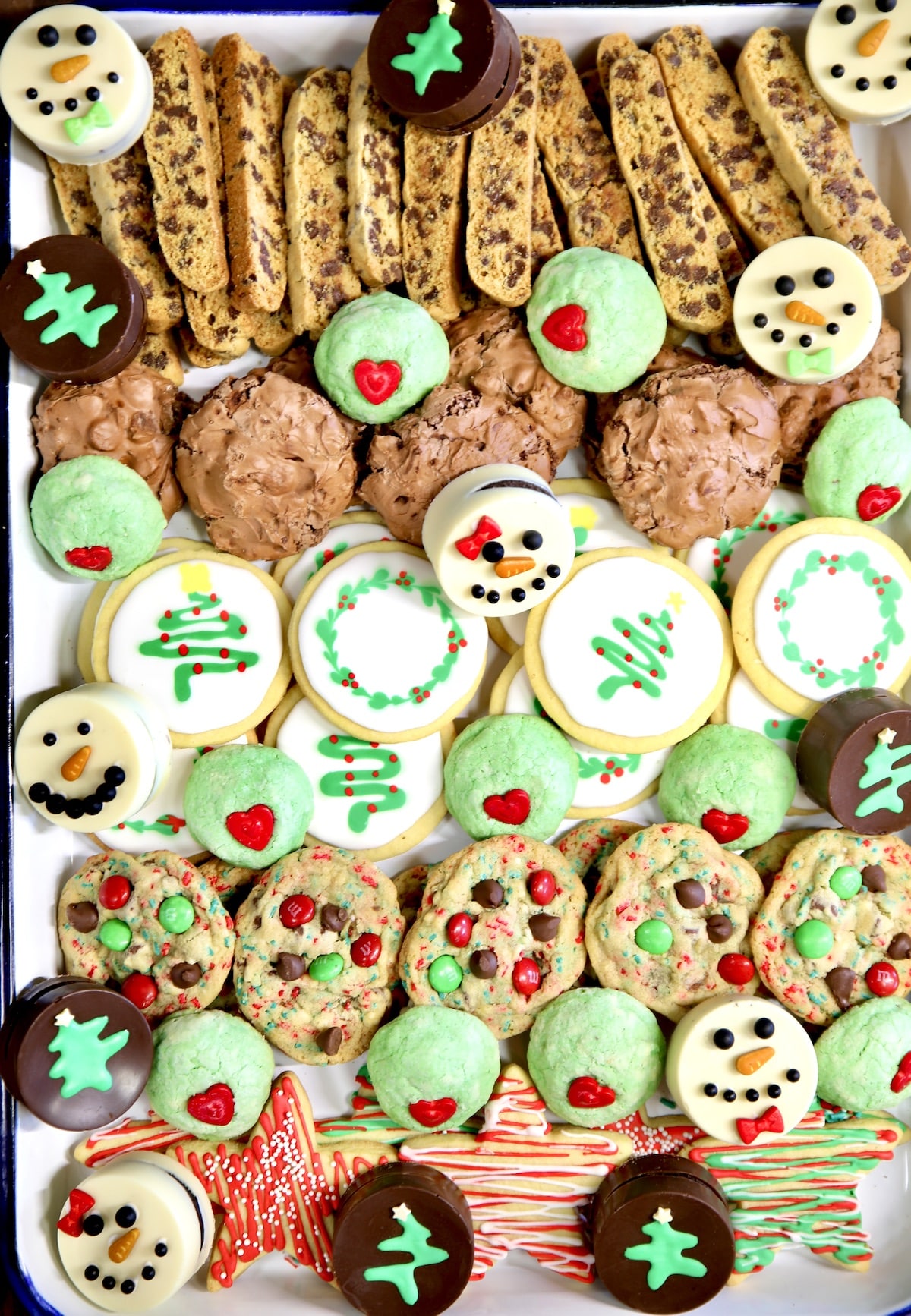 Platter of Christmas Cookies.