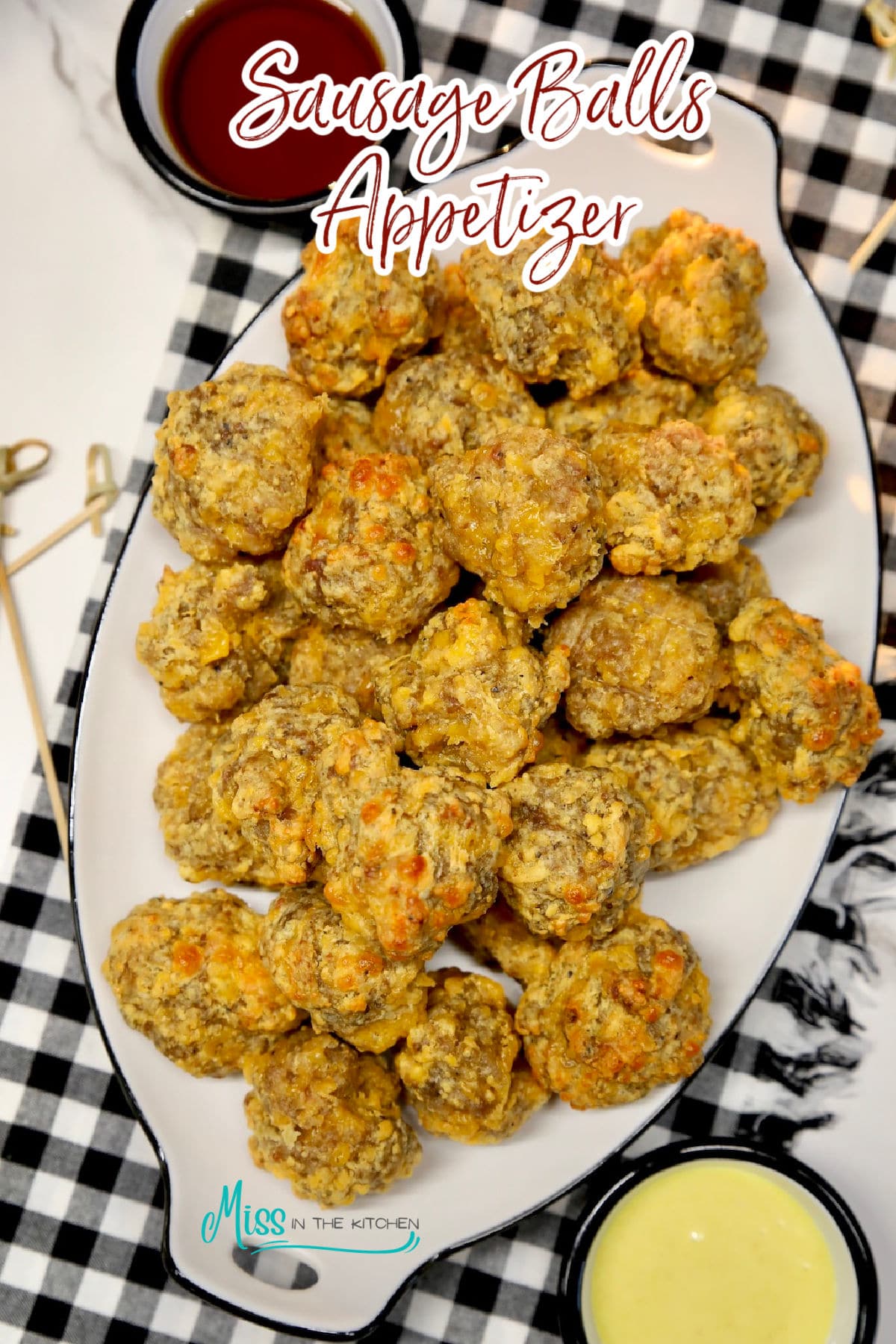 Easy Sausage Balls Recipe (without Bisquick) - Miss in the Kitchen