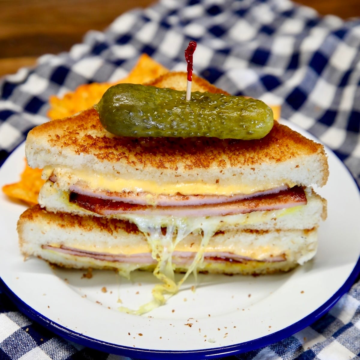 Fried bologna grilled cheese.