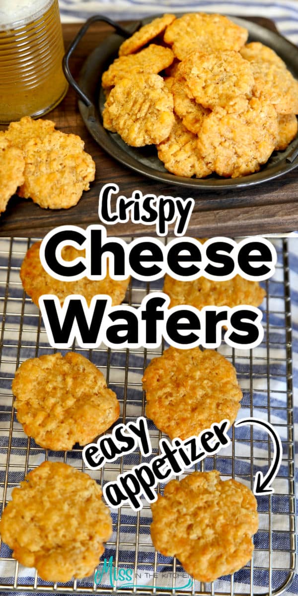 Crispy Cheese Wafers collage.
