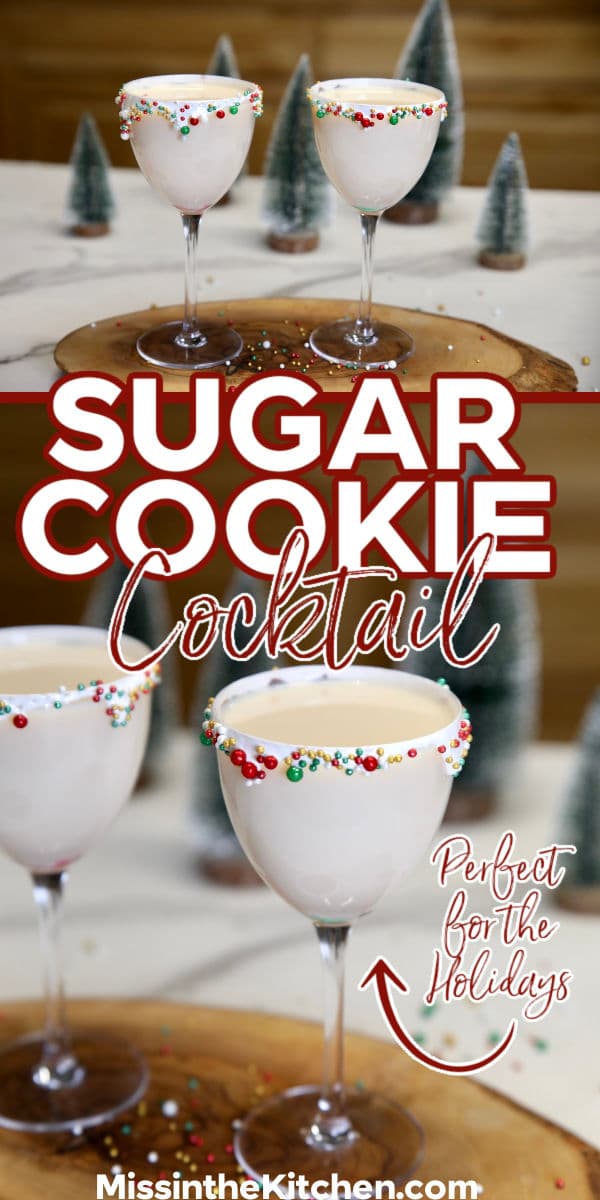 Sugar cookie cocktail collage - text overlay.