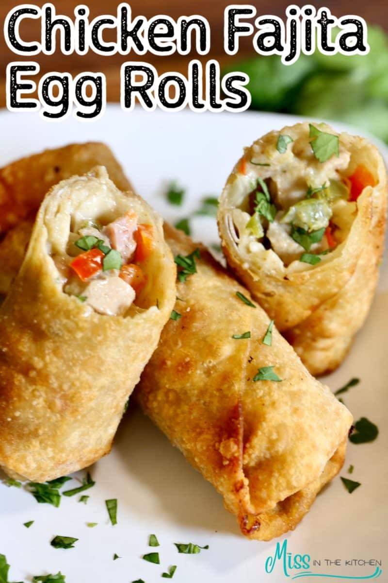Chicken egg rolls with Tex Mex filling.