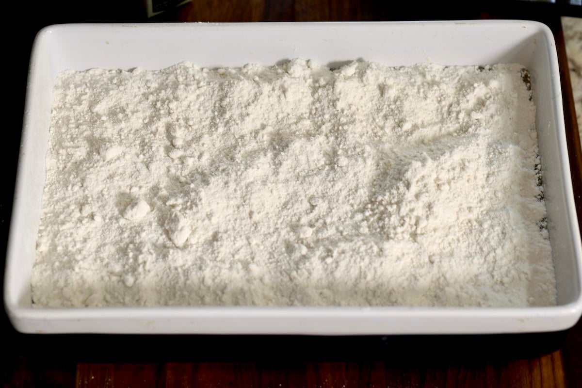 Cake mix sprinkle over fruit in 9 x 13 pan.