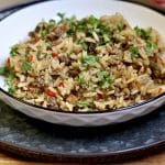 Bowl of dirty rice.